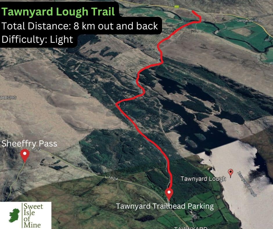 Tawnyard Lough Trail Map